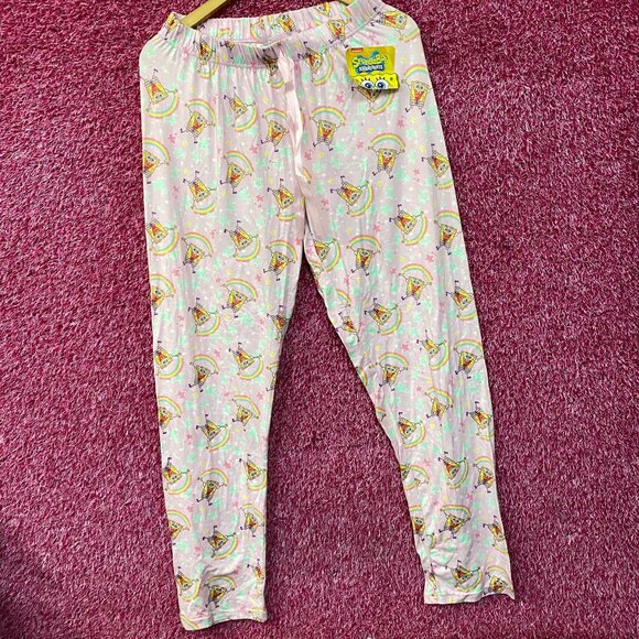 Nickelodeon SpongeBob SquarePants Rainbow Sleep Lounge Pajama Large - Picture 3 of 4